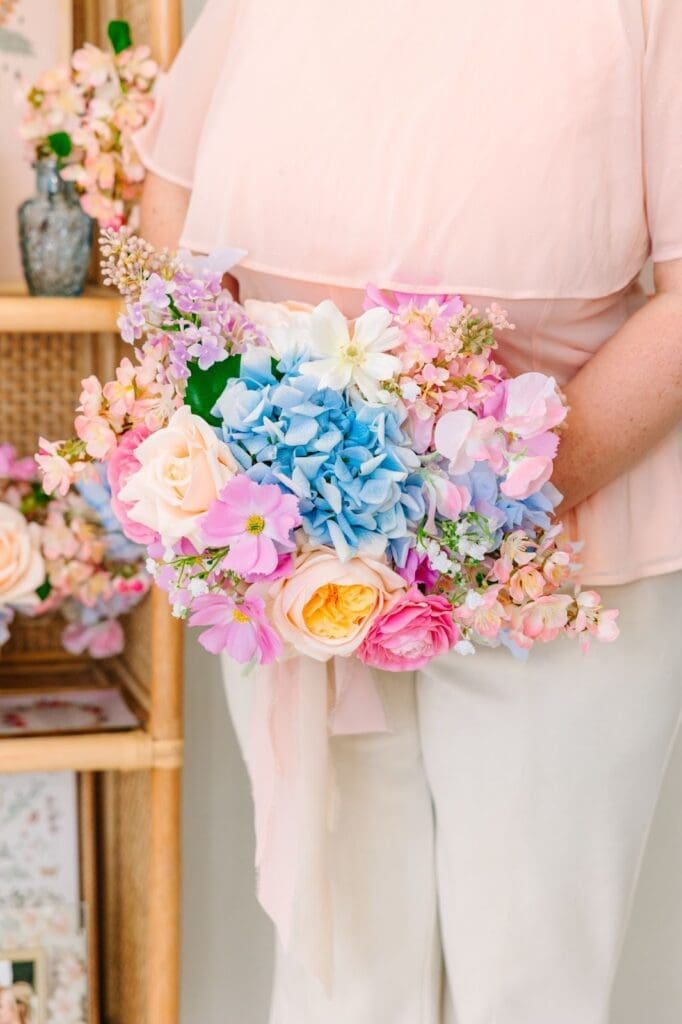 Colorful florals for wedding flower pricing